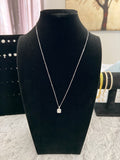Princess Cut Moissanite Necklace