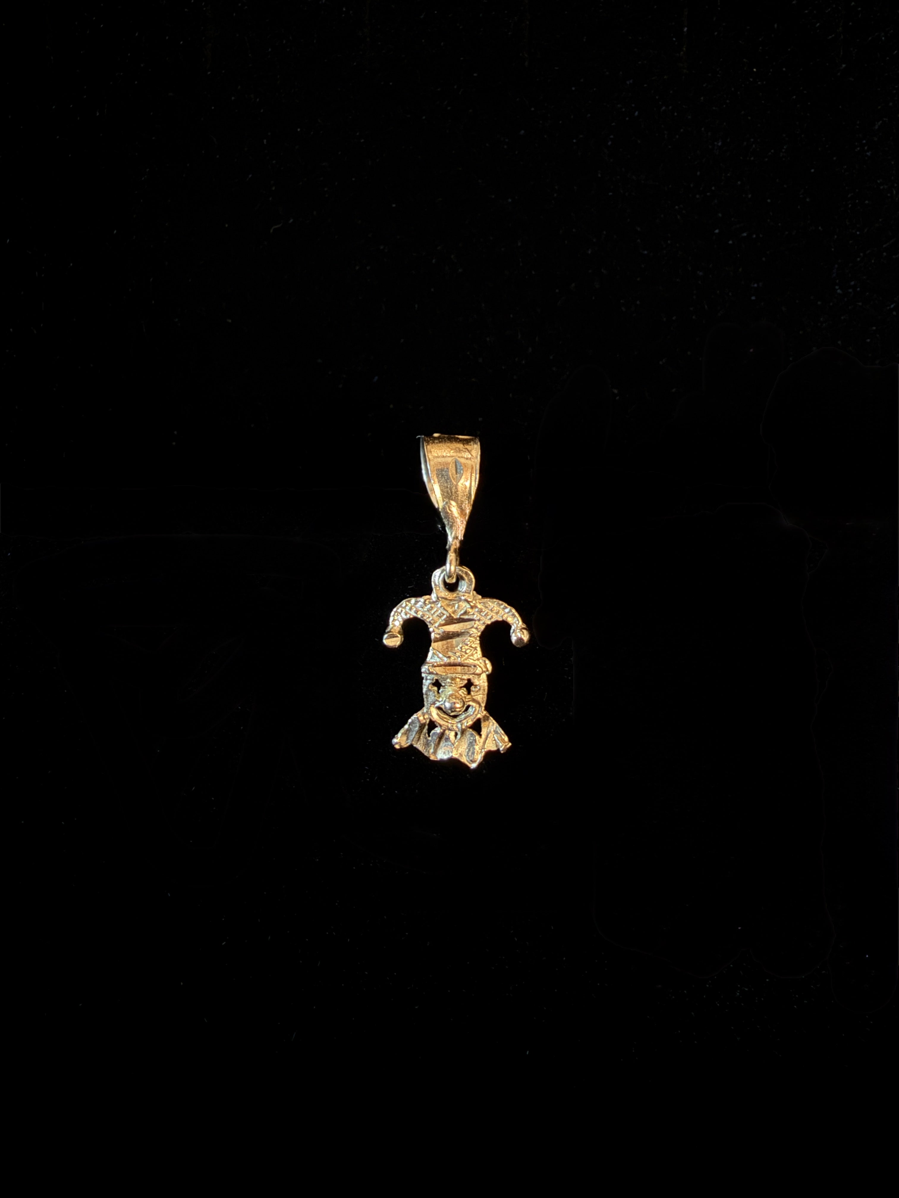 14k Solid Gold Joker Pendant