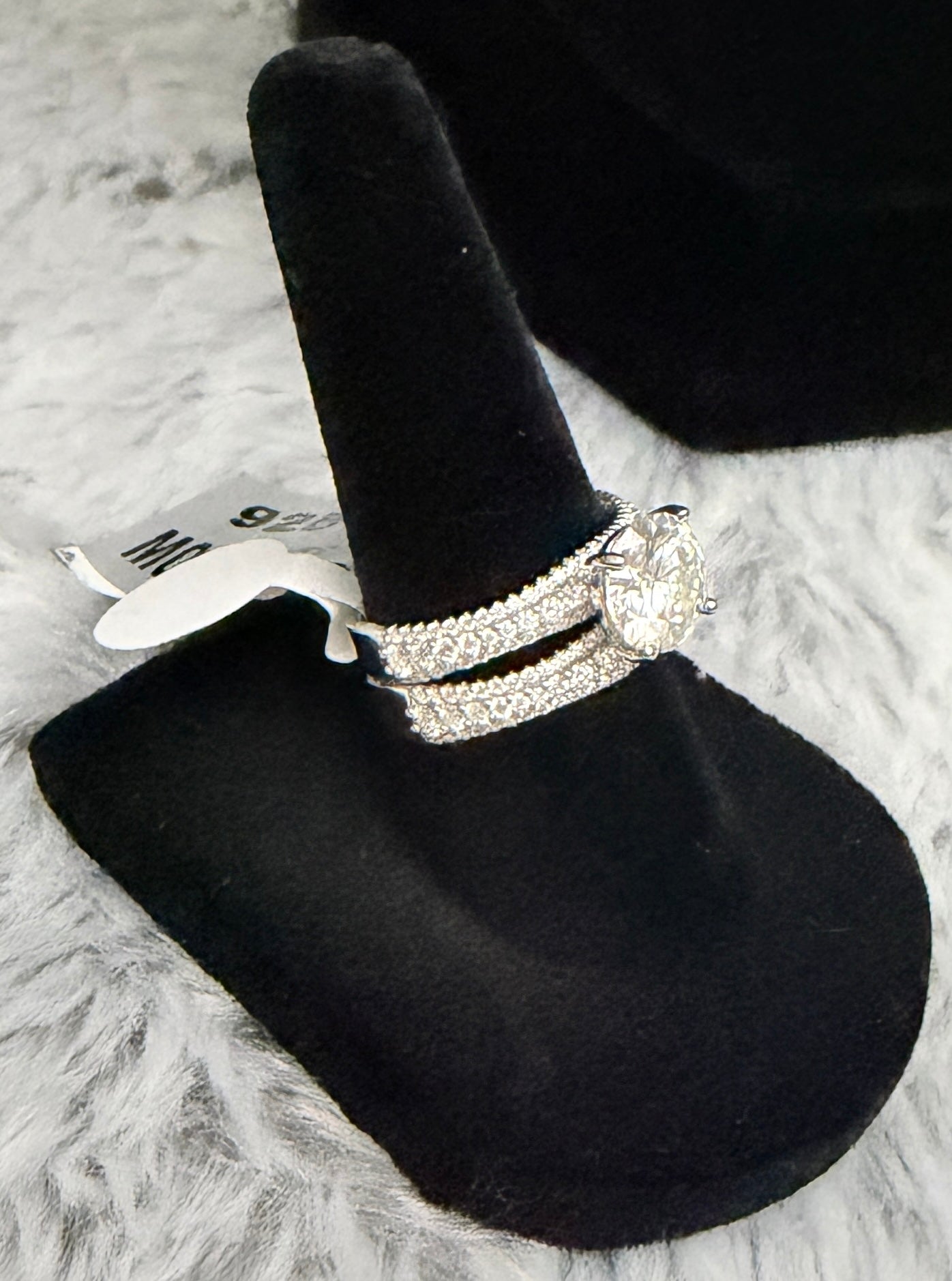 2ct Moissanite Wedding Ring Set