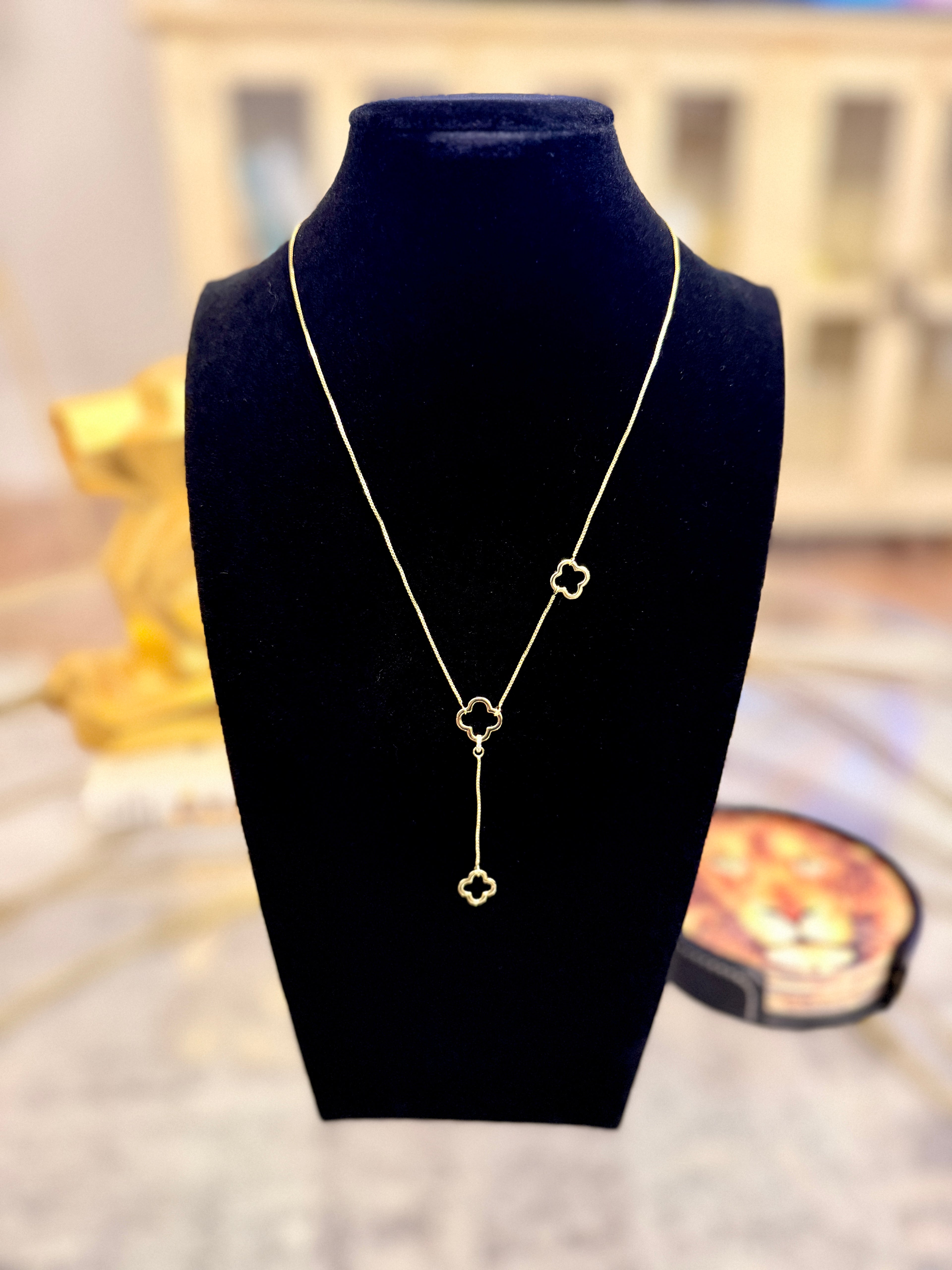 Gold Clover Necklace