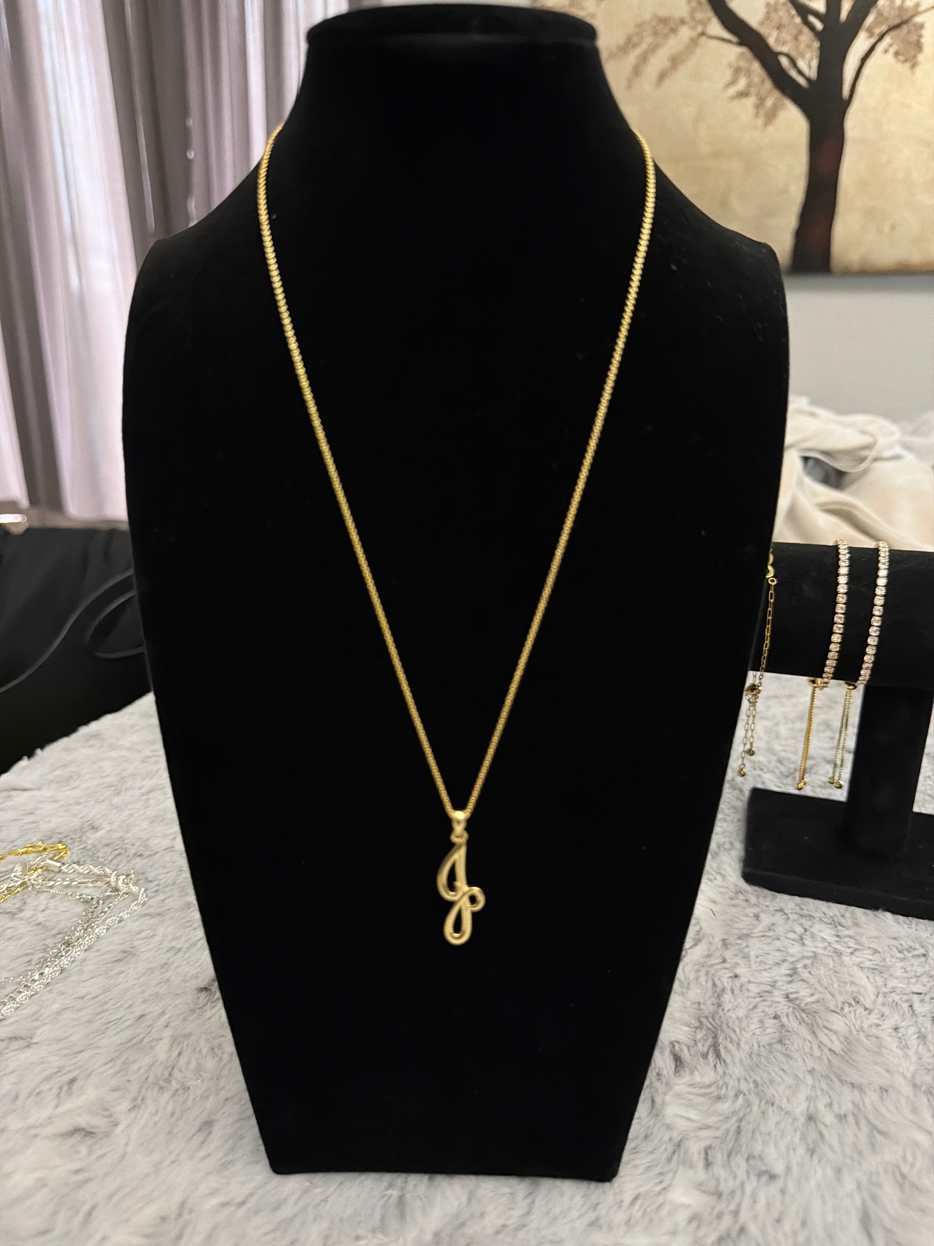Initial Gold Necklace